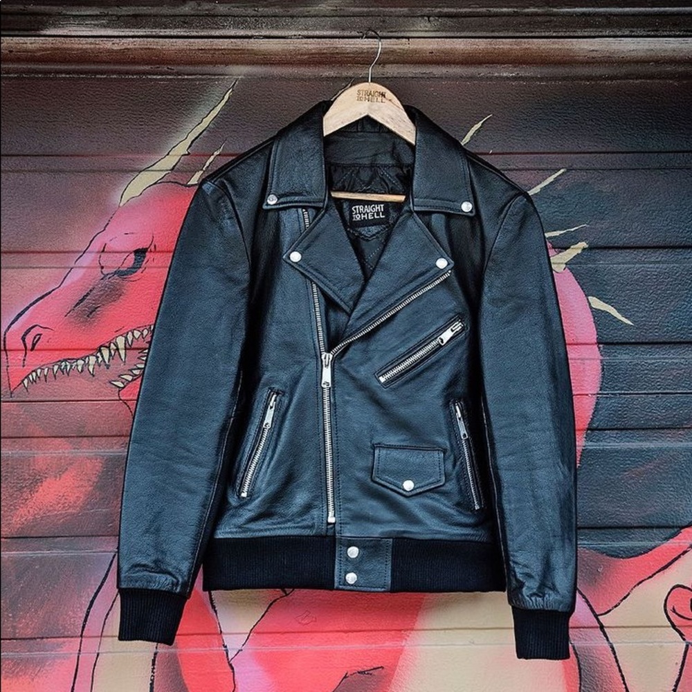 Straight To Hell leather jacket. The Baron. Brand New.